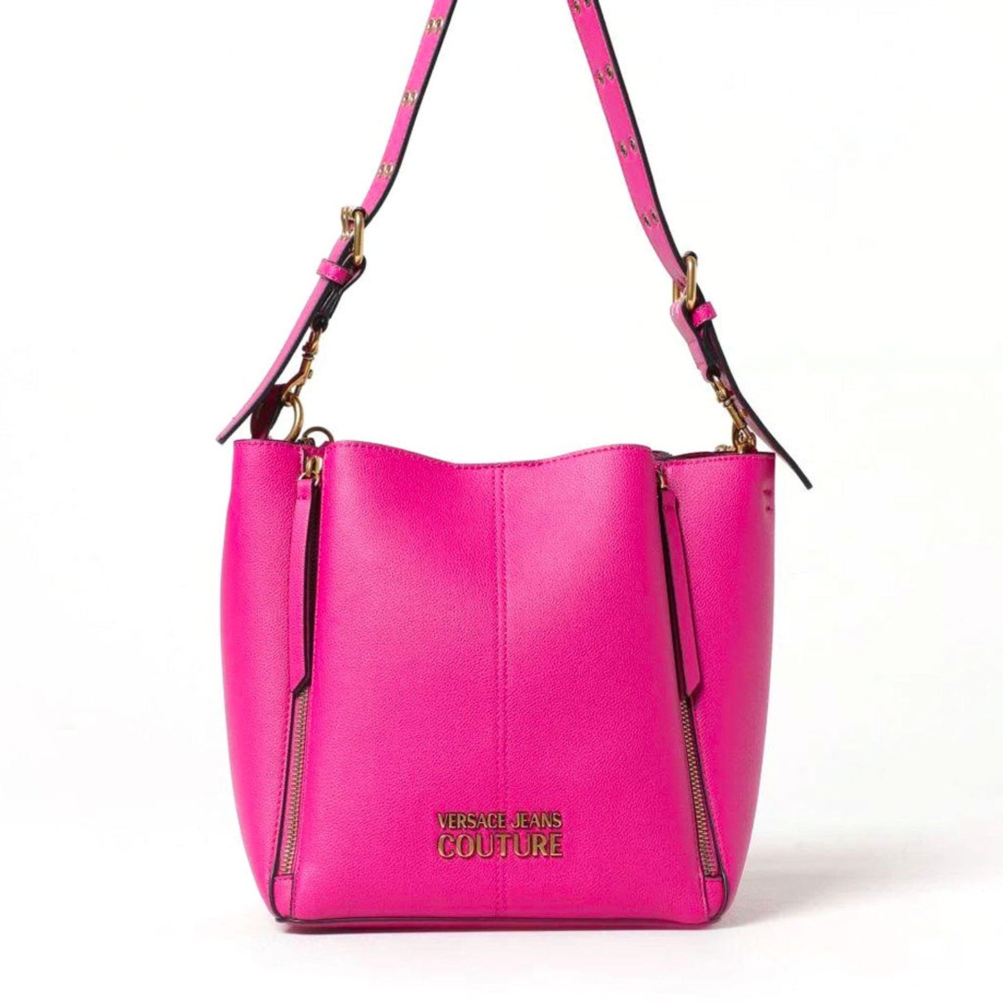 Versace Jeans Fuchsia Shopper Bag with Removable Pochette