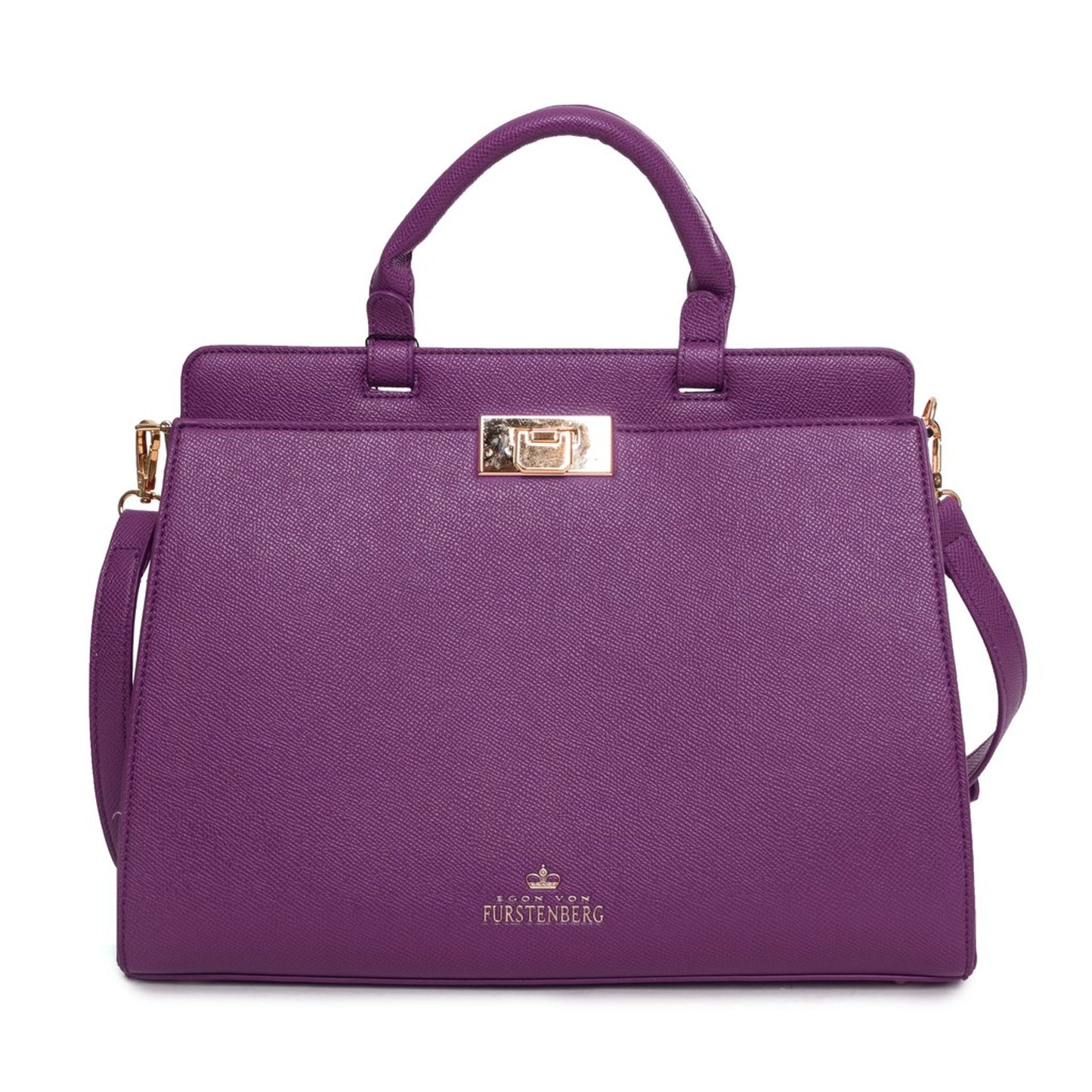 Egon Von Furstenberg Rich Plum Handbag