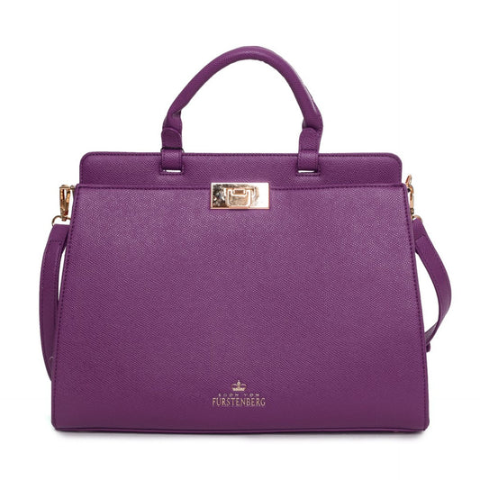 Egon Von Furstenberg Rich Plum Handbag