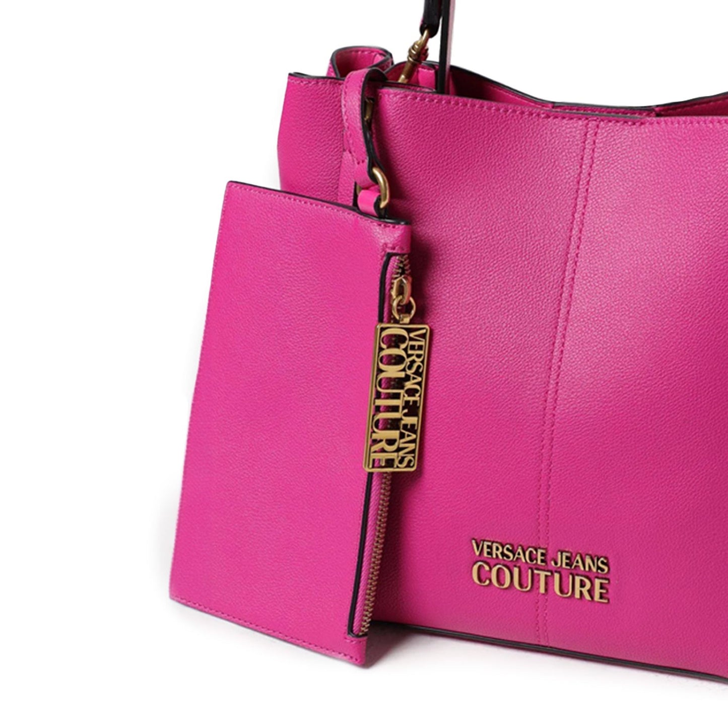 Versace Jeans Fuchsia Shopper Bag with Removable Pochette