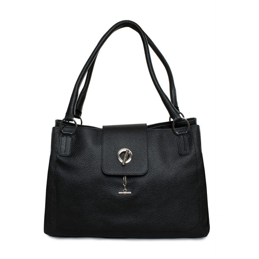 Lamarthe Elegant Leather Lock Handbag