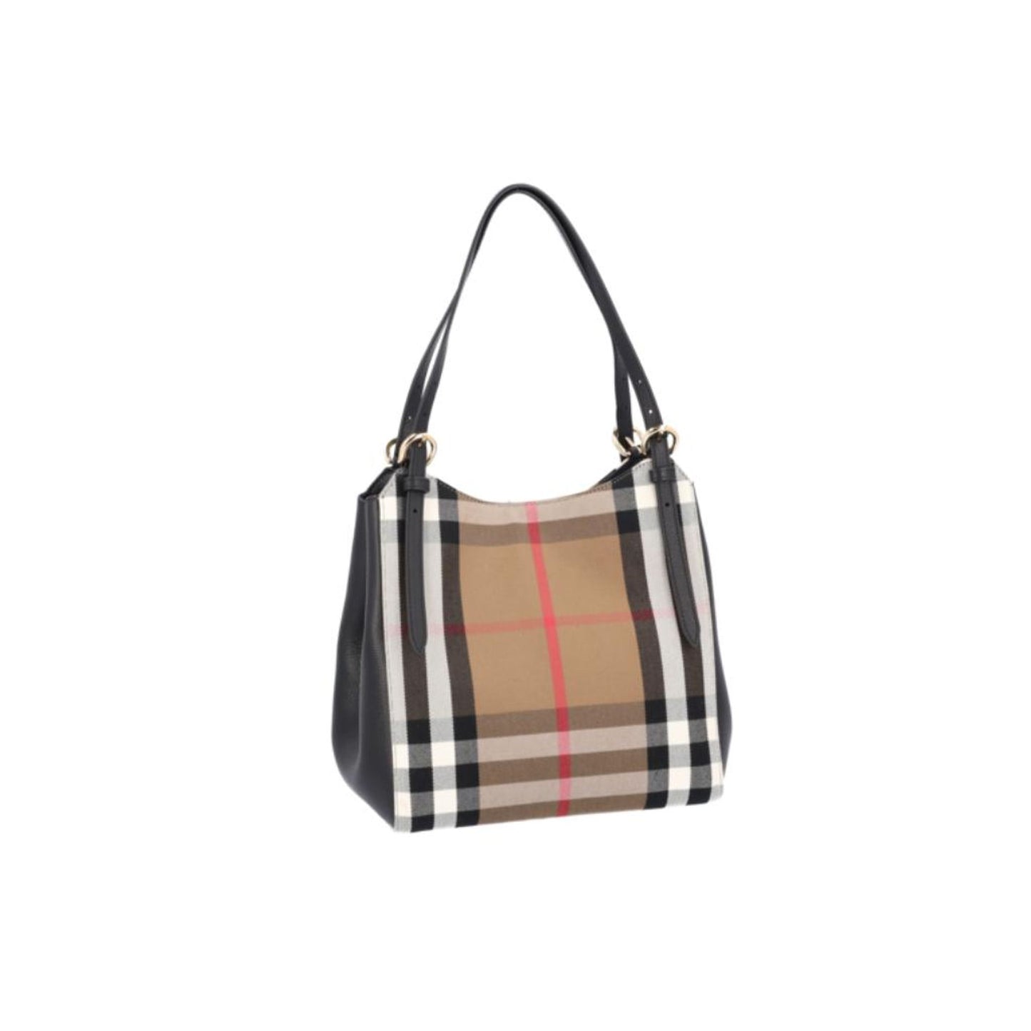 Burberry Luxe Black Plaid Shoulder Bag