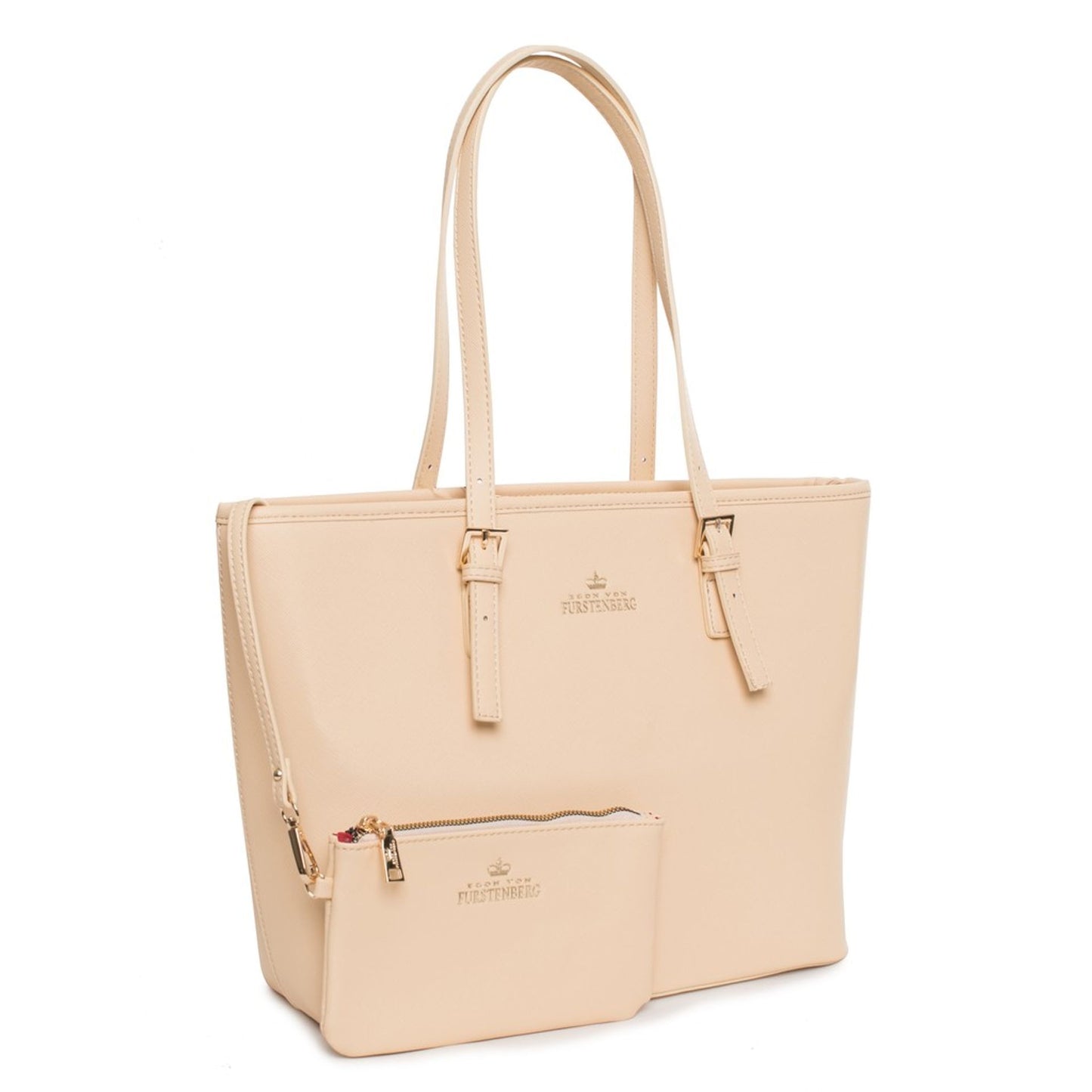 Egon Von Furstenberg Classic Tote - Beige