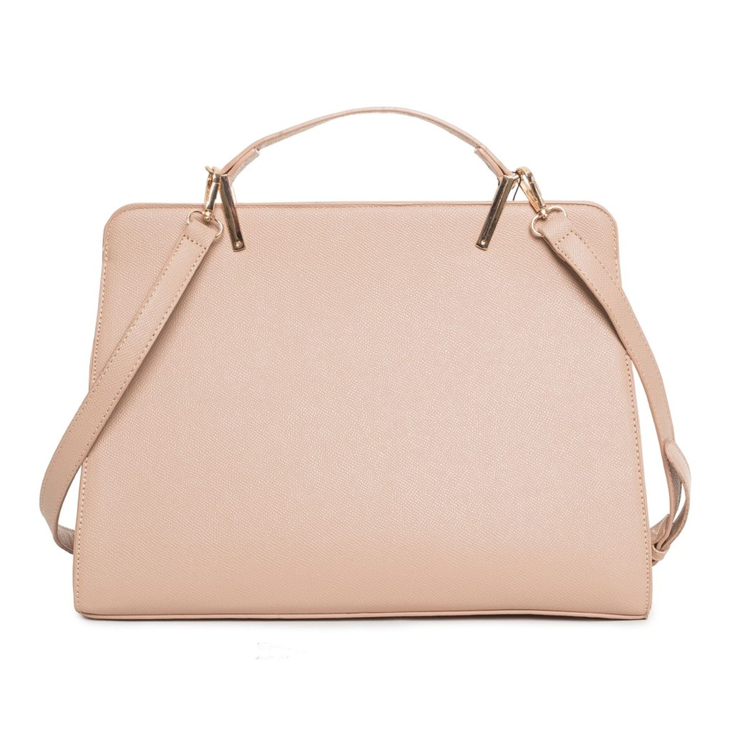 Egon Von Furstenberg Sandy Beige Classic Handbag