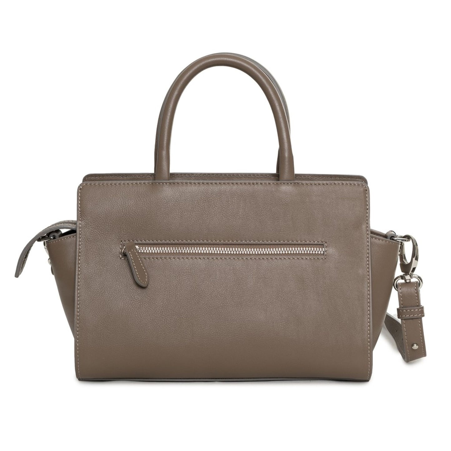 Lamarthe Classic Leather Satchel - brown