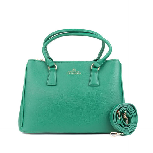 Egon Von Furstenberg Classic Green Shoulder Bag